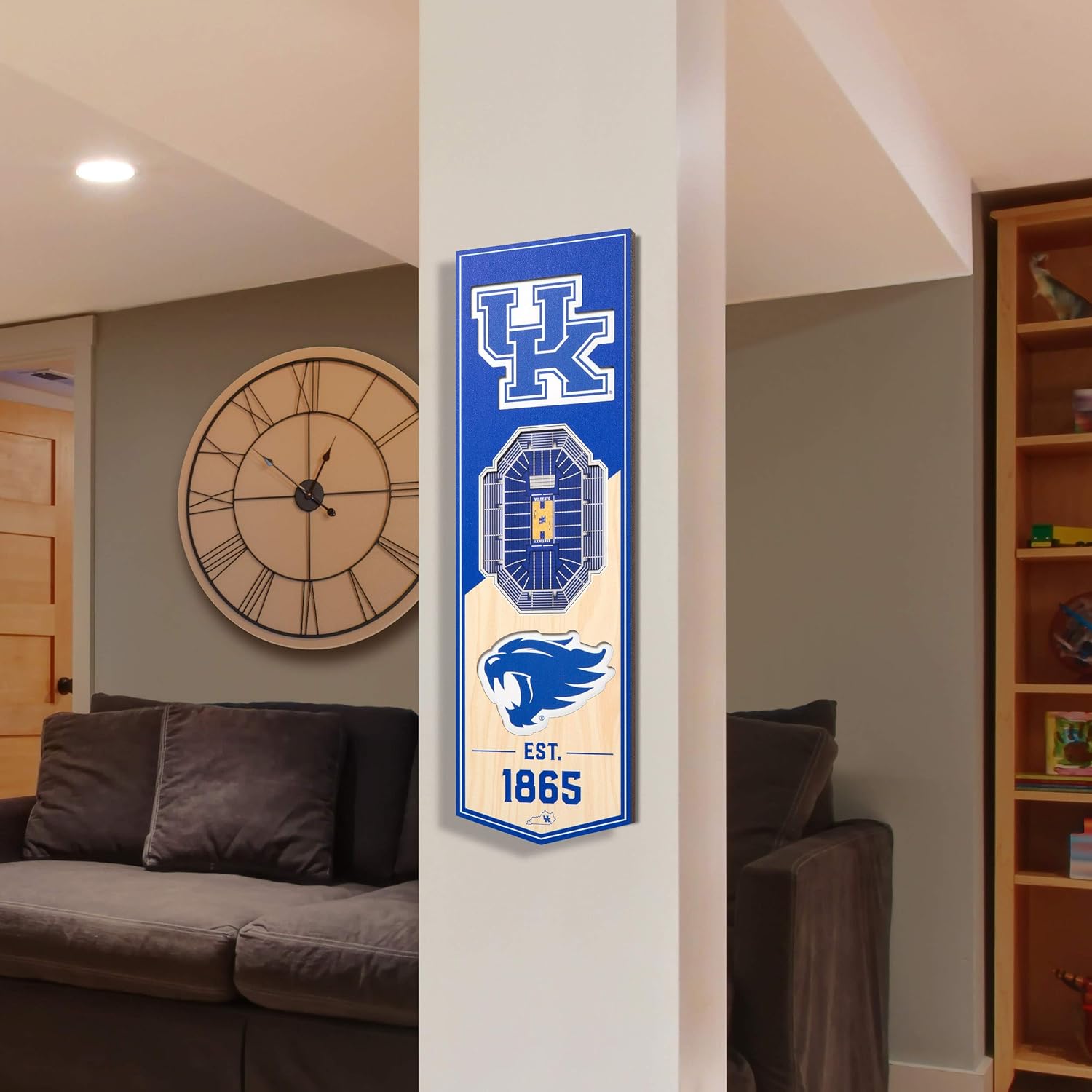 YouTheFan NCAA Kentucky Wildcats 3D Stadium 6x19 Banner - Rupp Arena