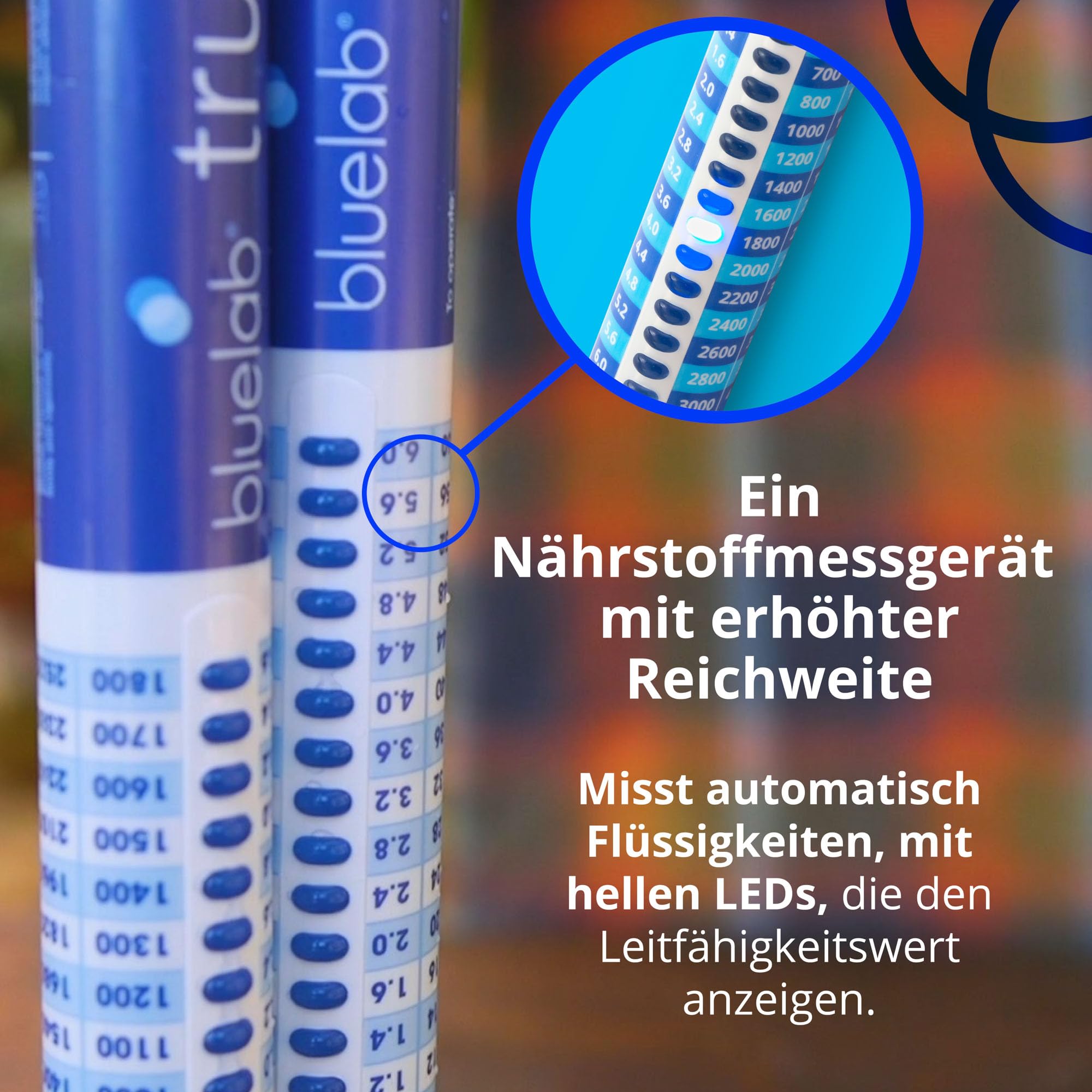 Bluelab TRUNCOMV2 Truncheon-Messgerät – Kommerzielles Nährstoffmessgerät, erweiterter Bereich, misst TDS, EC, ppm 500/700, CF in Wasser, digitales Werkzeug – Für Hydroponik & Pflanzenzucht