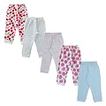 YUV Infant Baby Girls 100% Cotton Regular Fit Pants - Pack of 5 (24-36 Months, Color 002)