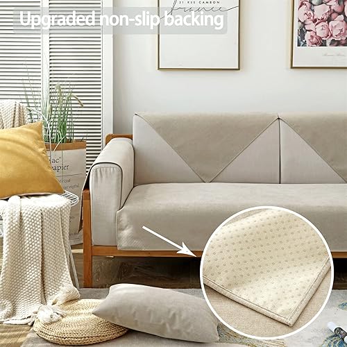 Miniatura 2 de Funda impermeable para sofá, a prueba de orina, antiarañazos y gatos, antideslizante, antiadhesivo, protector de muebles suave y lavable para sala