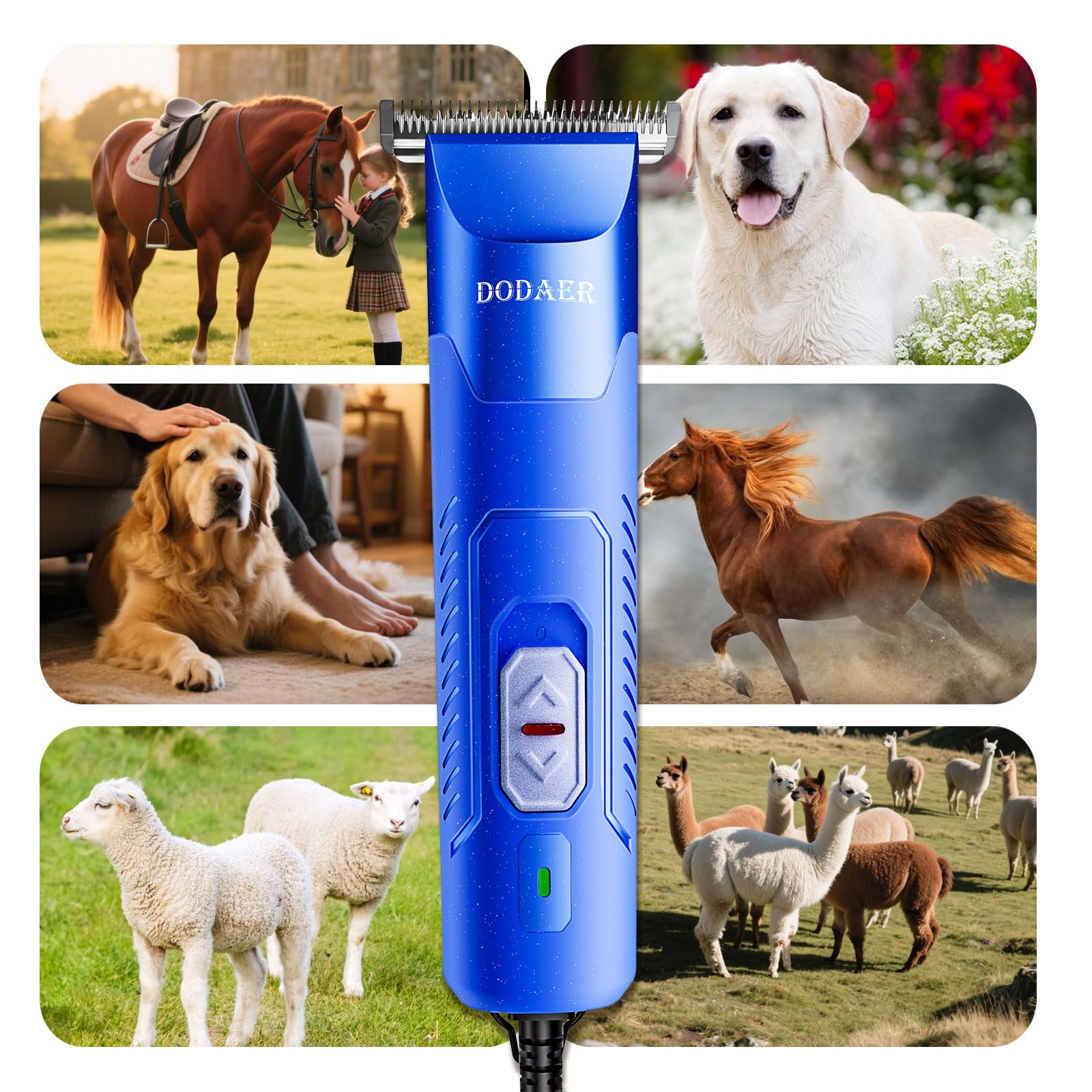 Professional Horse Clipper - 2 Speed, Detachable Blade -4