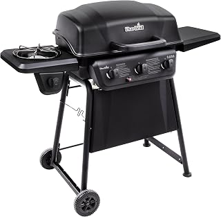 Char-Broil Classic 360 3-Burner Propane Gas Grill with Side Burner - 360 Sq In Cooking, 30K BTU, Stainless Burners