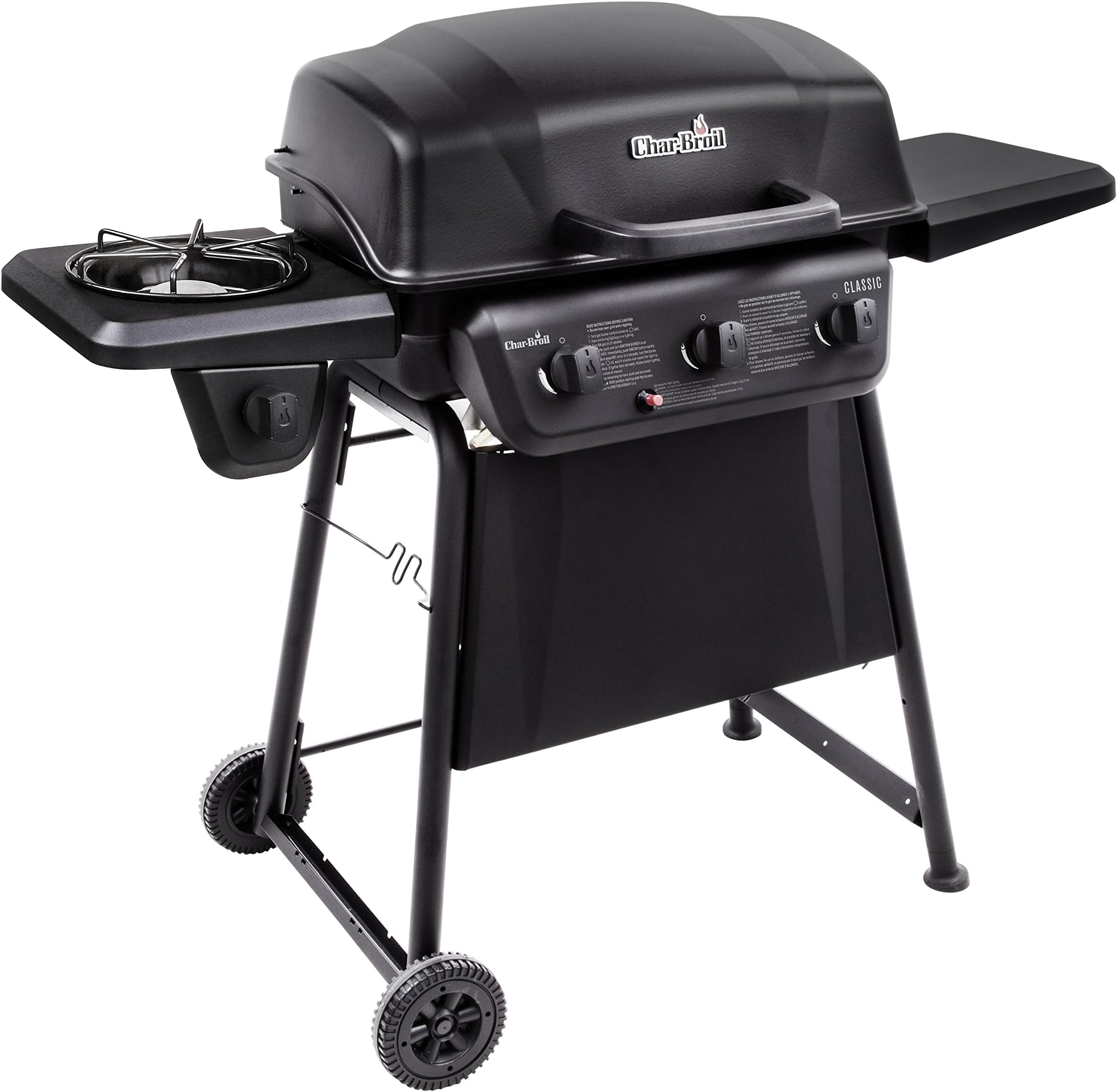 Char-Broil® Classic Series™ Convective 3-Burner with Side Burner Propane Gas Stainless Steel Grill - 463773817-P2