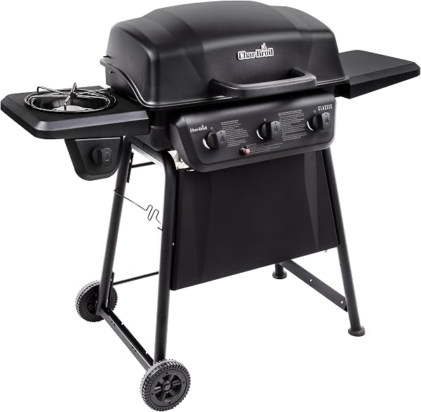 Char-Broil Classic Series 3-Burner Propane Gas Grill with Side Burner