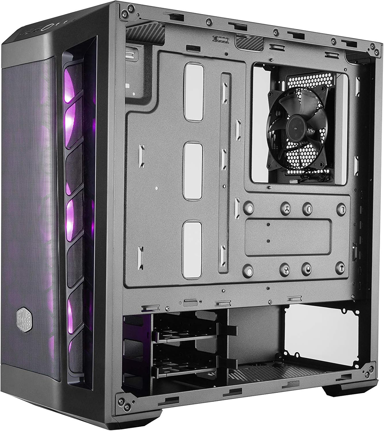 Cooler Master MasterBox MB511 ARGB ATX Mid-Tower with Three 120mm ARGB Fans, Fine Mesh Front Panel, Mesh Side Intakes, Tempered Glass & ARGB Lighting System
