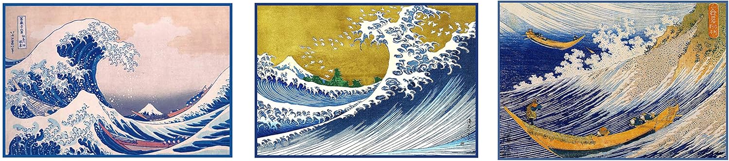 Asian Hokusai Deluxe Treasury#3-3 Counted Cross Stitch Patterns Charts