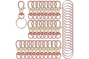 120PCS Swivel Key Ring (Rose Gold)