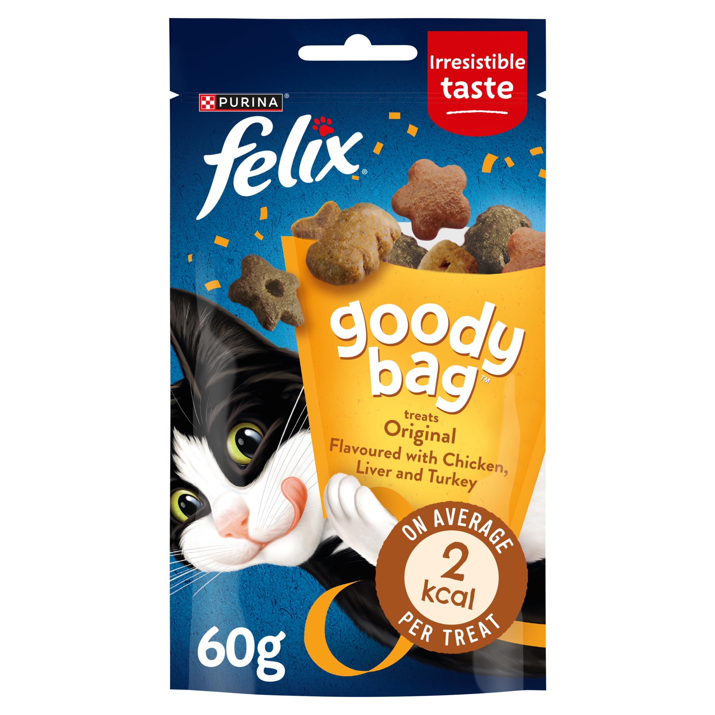 Felix Goody Bag Adult Cat Treats Original Mix 60G