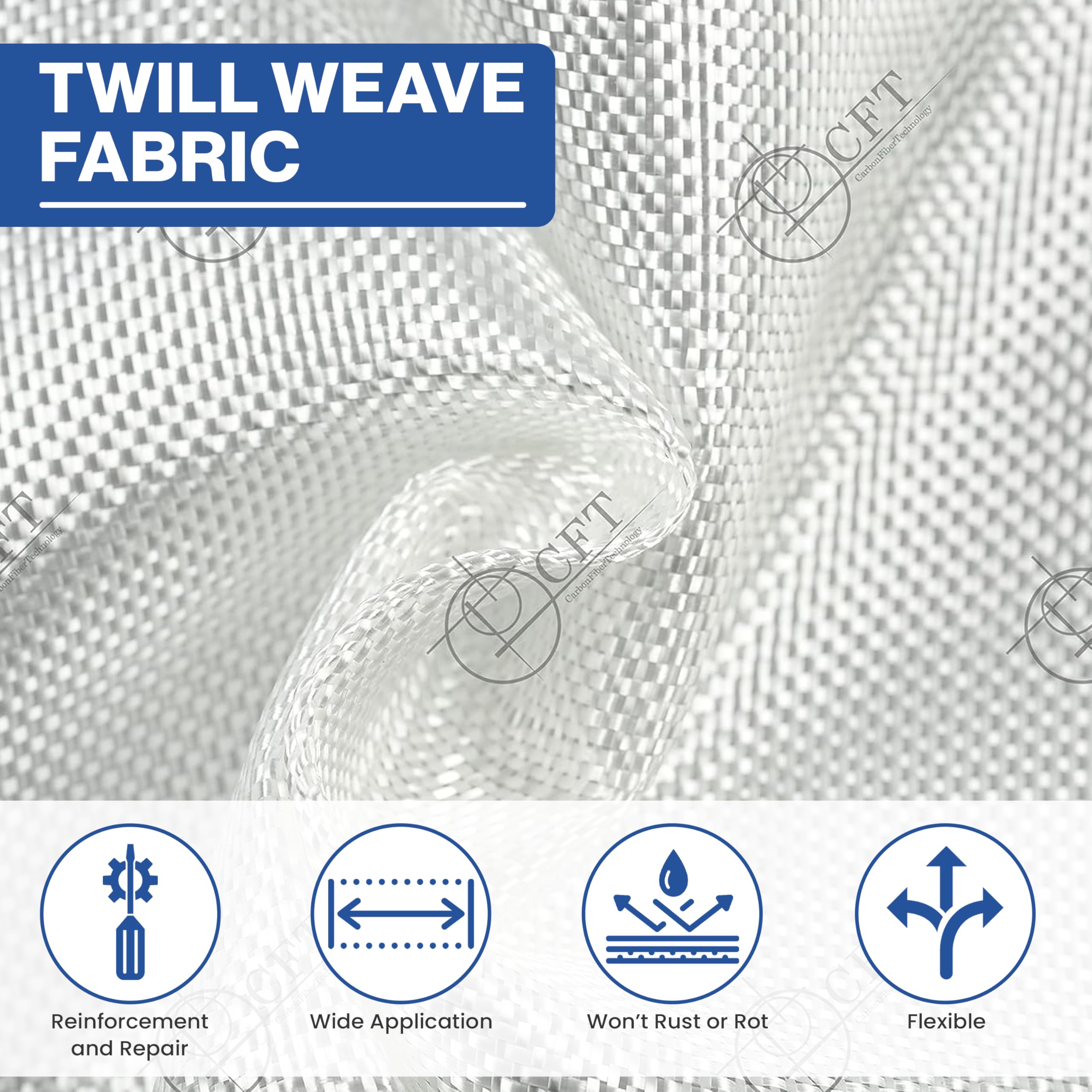 Tessuto In Fibra Di Vetro 80g 100x100cm - JAMARA EK - Foto 2