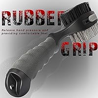 Vista 5 de CHAMPKEY PRO Retractable Golf Club Brush - Oversized Brush Head with Soft Rubber Hand Grip Golf Club Cleaner(Grey(1 Pack))