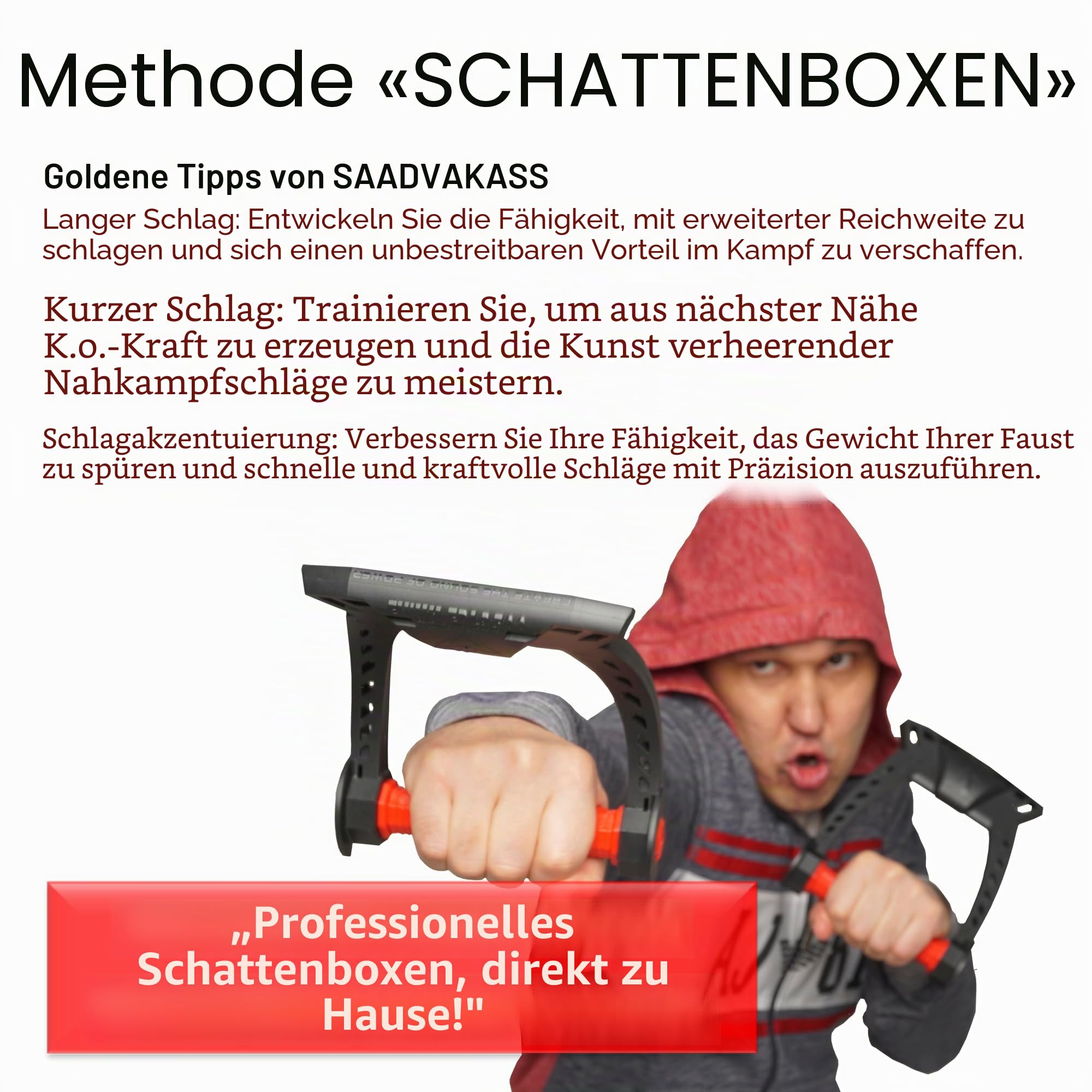 Evnik-3 Hochgeschwindigkeits-Simulator – ShadowBox Pro – Präzisions-Schlagtraining – meisterhafte Knockout-Power – verbessert die Boxfähigkeiten – elastische Ballistik-Methode, ideales