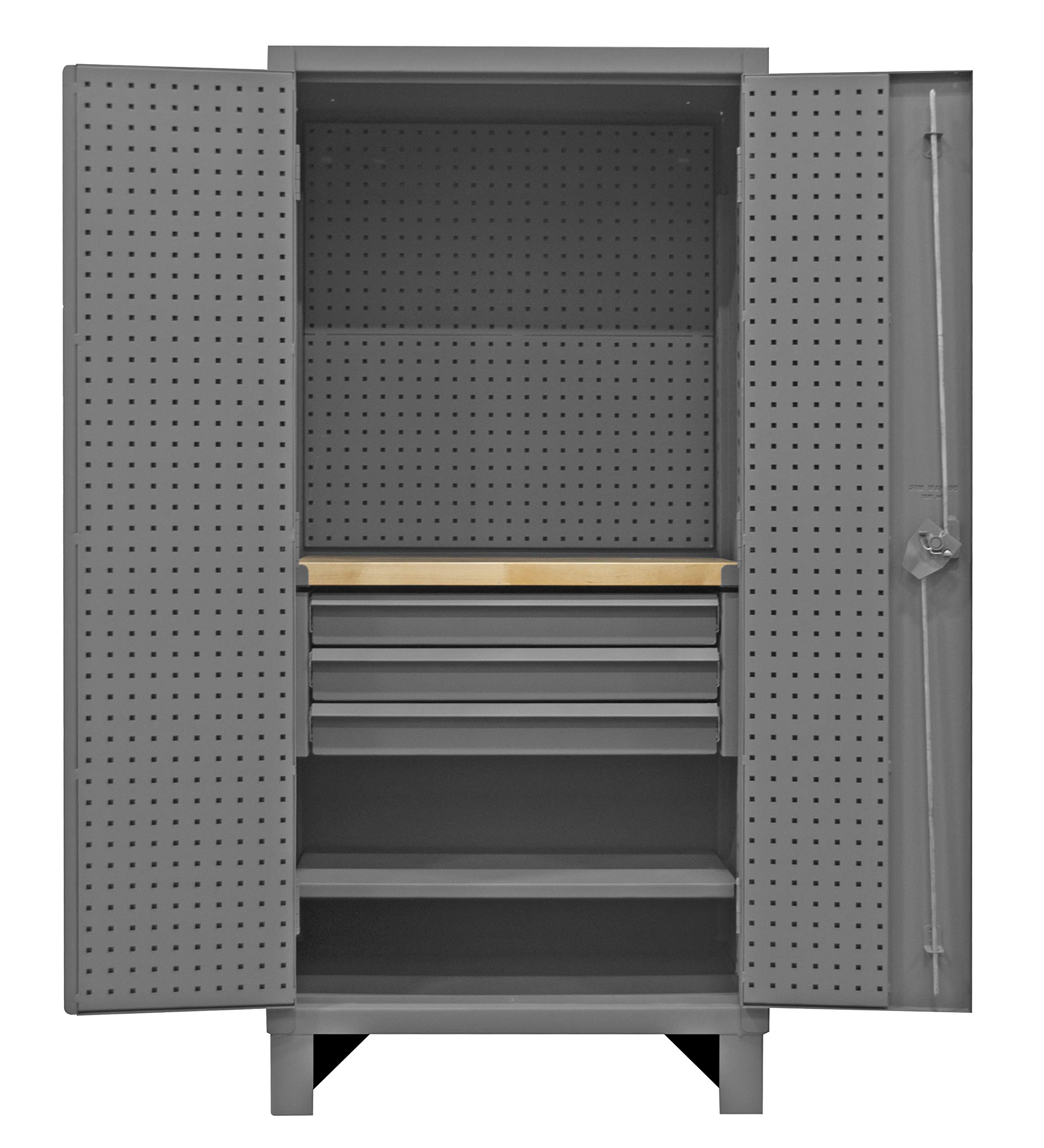 Durham HDCDPWT243678-3M95 Cabinet, 1 shelf, 3 drawers, maple top