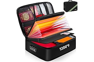 Family Organizer Box - Secure Document Organizer for Birth Certificates, Files, Passports, and More