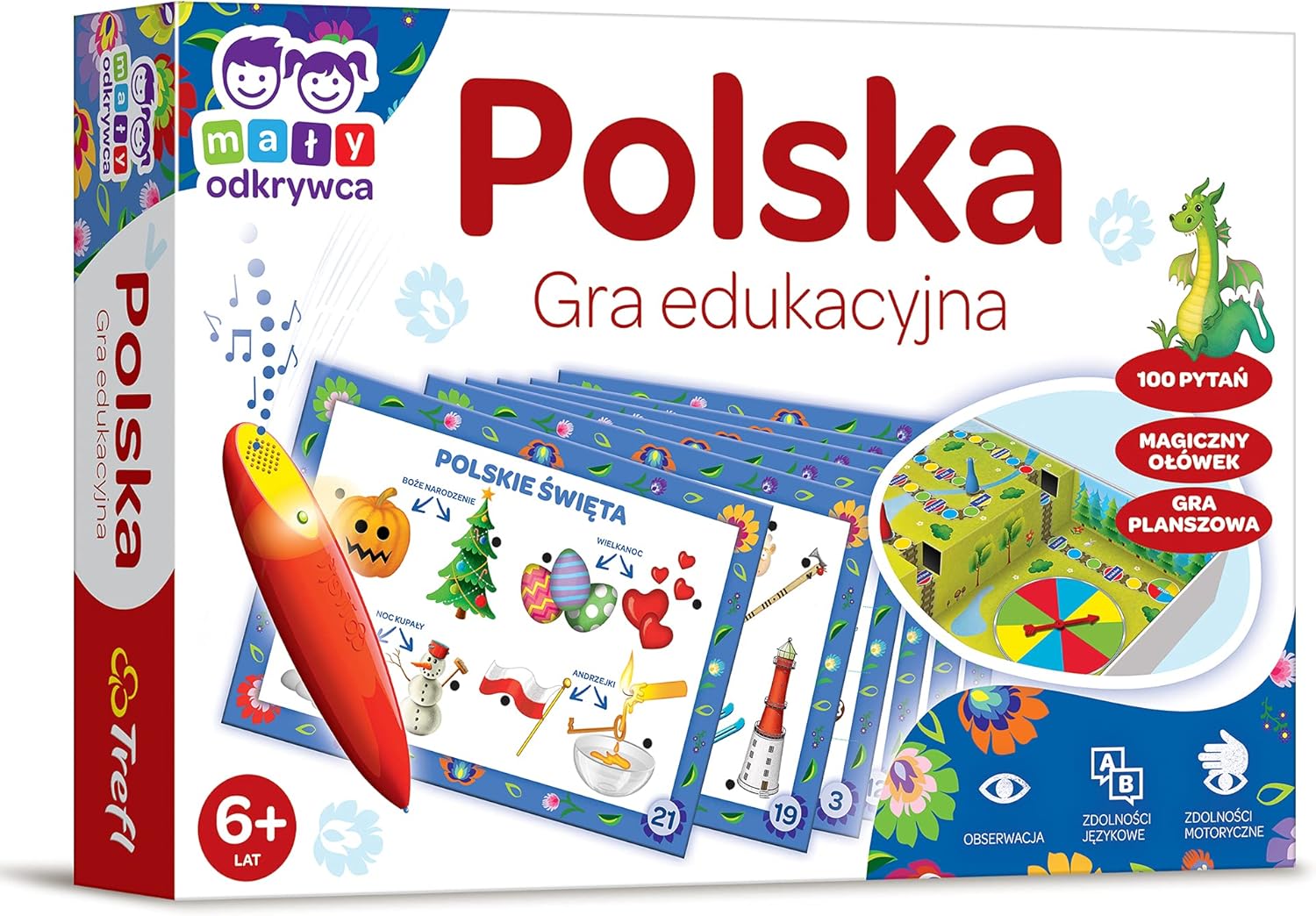 Trefl Poland - Small Explorer and Magic Pencil Educational Game for Children from 5 Years