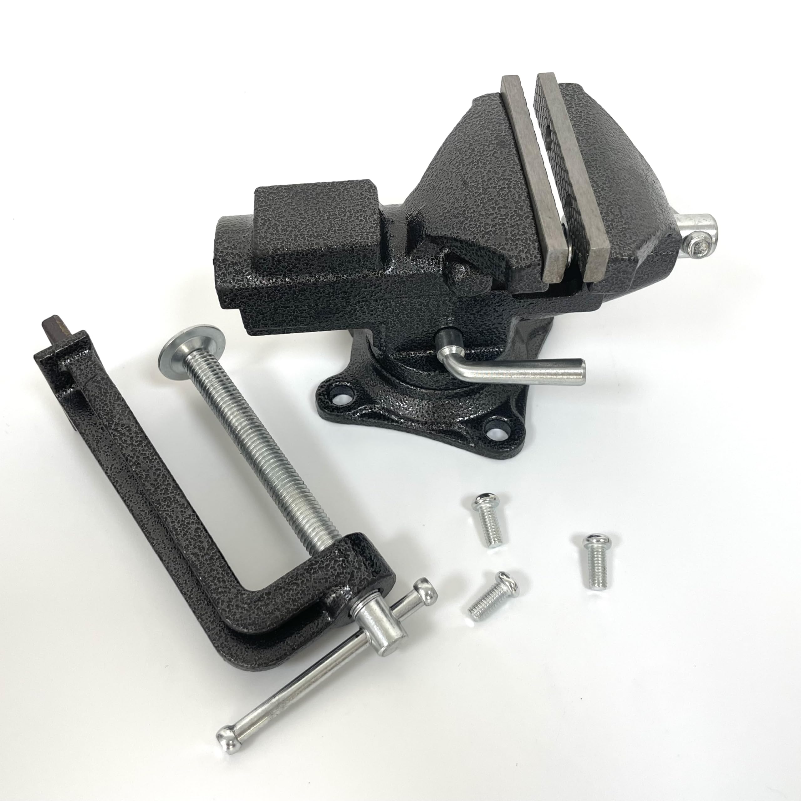 Morsa da tavolo,Morsa da banco in ghisa da 3,3 pollici,Morsa da tavolo girevole a 360° | Morsetto da tavolo, morsa portatile, Tornillo de Banco, 2 in 1 a doppio uso, morsa combinata, banco da lavoro fai da te