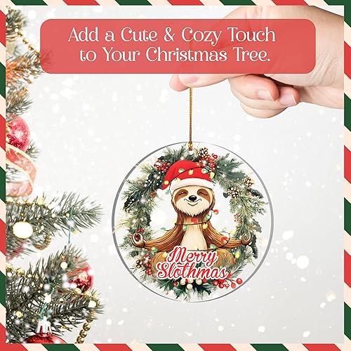 Miniatura 7 de Adorno de Navidad 2025, Papá Noel en diseño de cremallera a cuadros rojos, bonita decoración de Navidad 2025, divertida decoración navideña