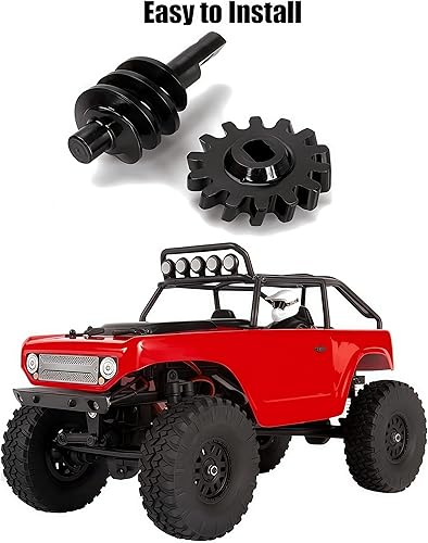 Miniatura 4 de 2 piezas diferenciales de eje de acero 16T2T engranaje diferencial de sobremarcha delantera y trasera para axial SCX24 124 RC camión sobre orugas,