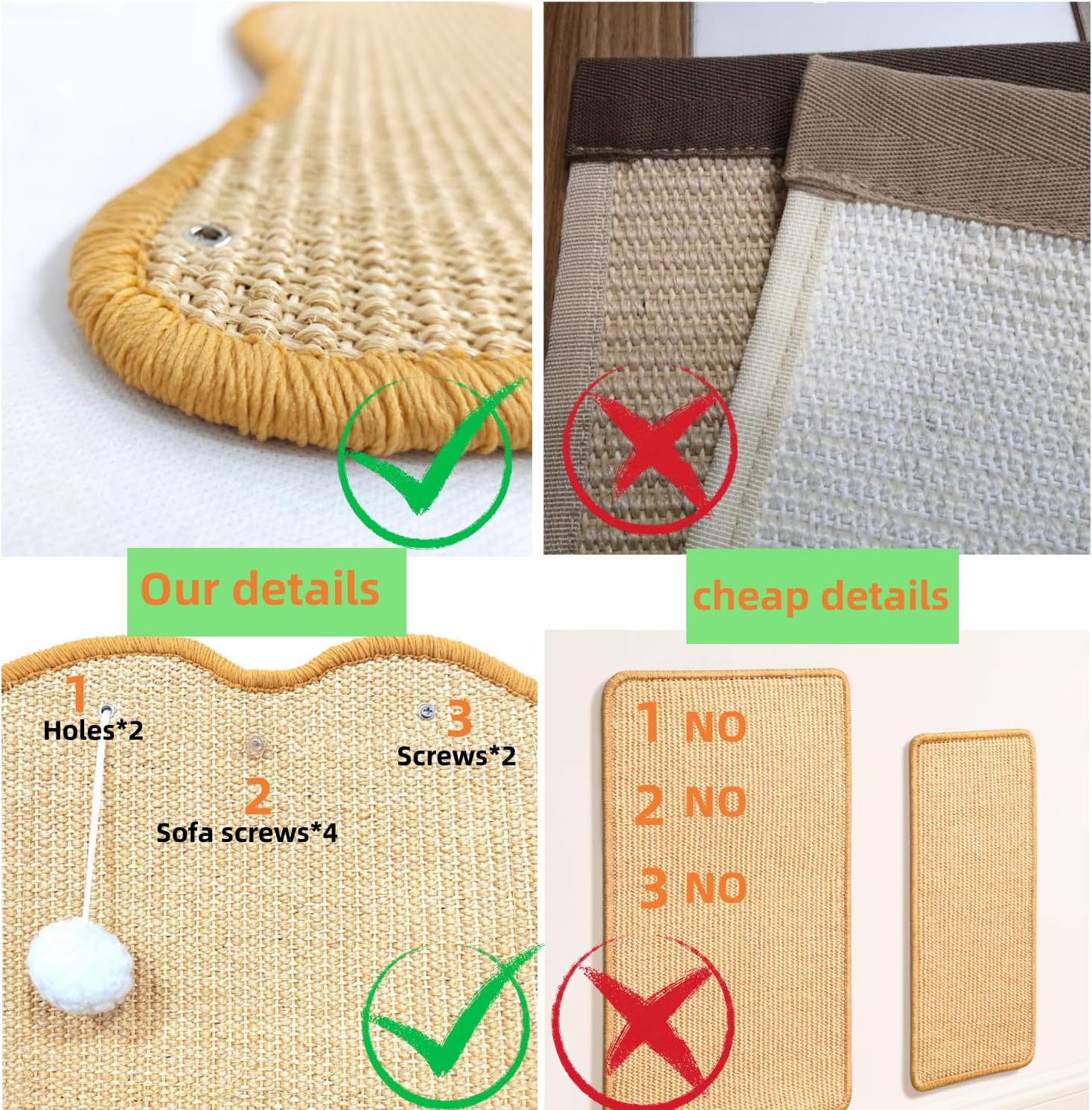 review Cat Scratching Pads (12 * 20 inchs)