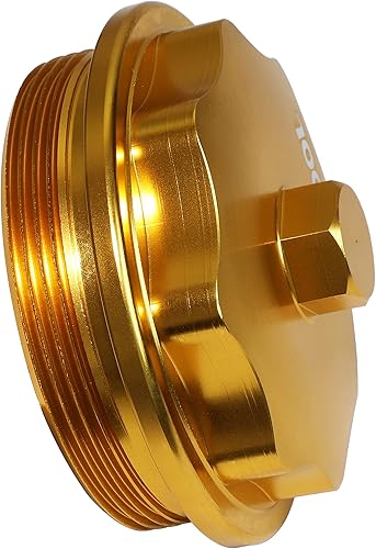 Miniatura 7 de Tapa de filtro de combustible de aluminio Billet Compatible con Ford 7.3L V8 diésel para F250 F350 F450 F550 E350 E450 E550 Fuel Bowl 1831193C91