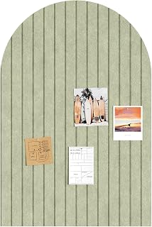 Lifewit Gewölbte Filz Pinnwand Selbstklebend für Wand Deko 90x60cm 3 Pack | Large Notice Bulletin Boards for Home with 30 Pins, Wall Panels Self Adhesive for Home Office Room Bedroom Decor, Green