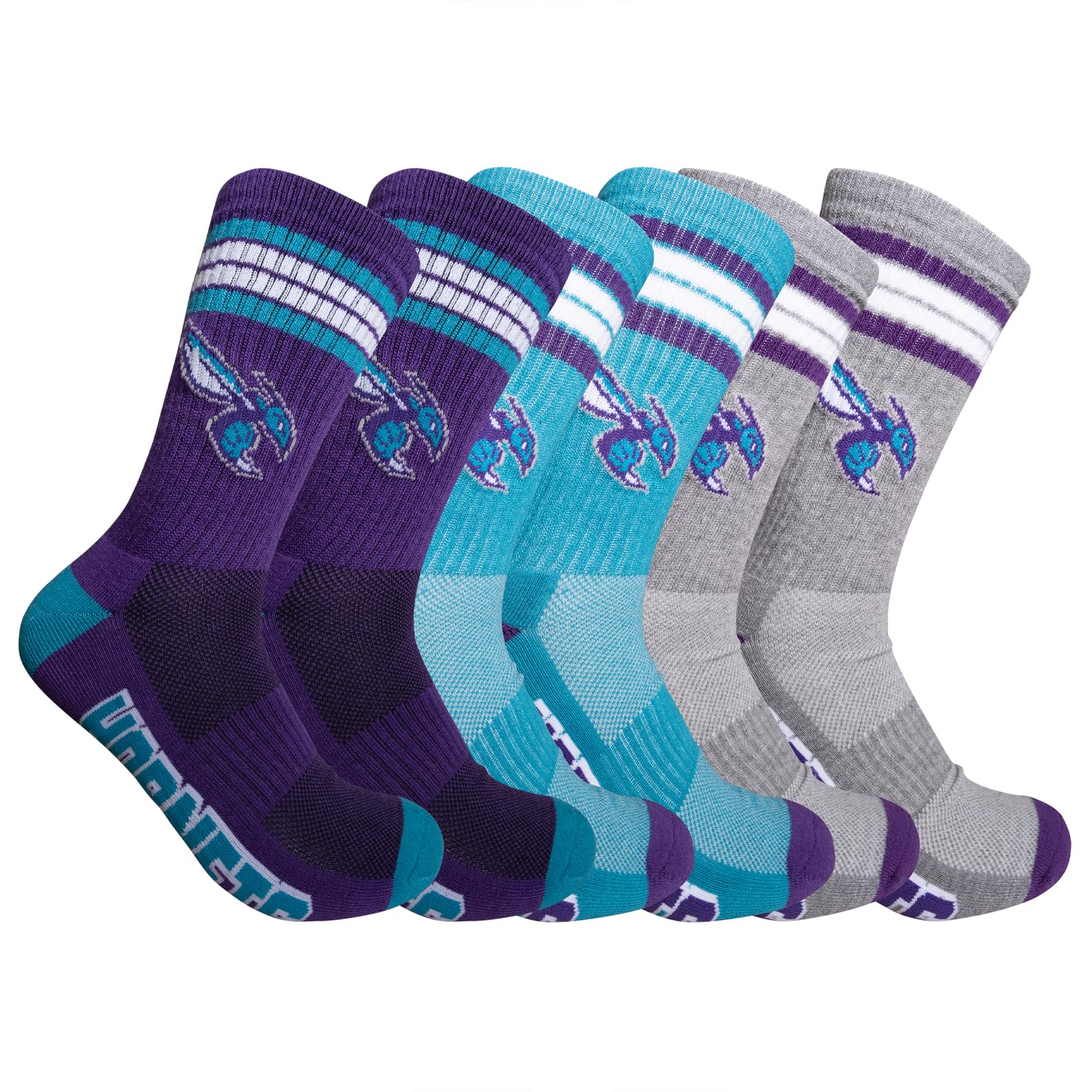 Ultra Game Men's Athletic Cushioned Crew Socks with Arch Compression for a Secure Fit