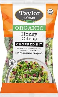 Taylor Farms Organic Honey Citrus Chopped Salad Kit with Quinoa, Cranberries & Feta - 8.8oz Ready-to-Eat