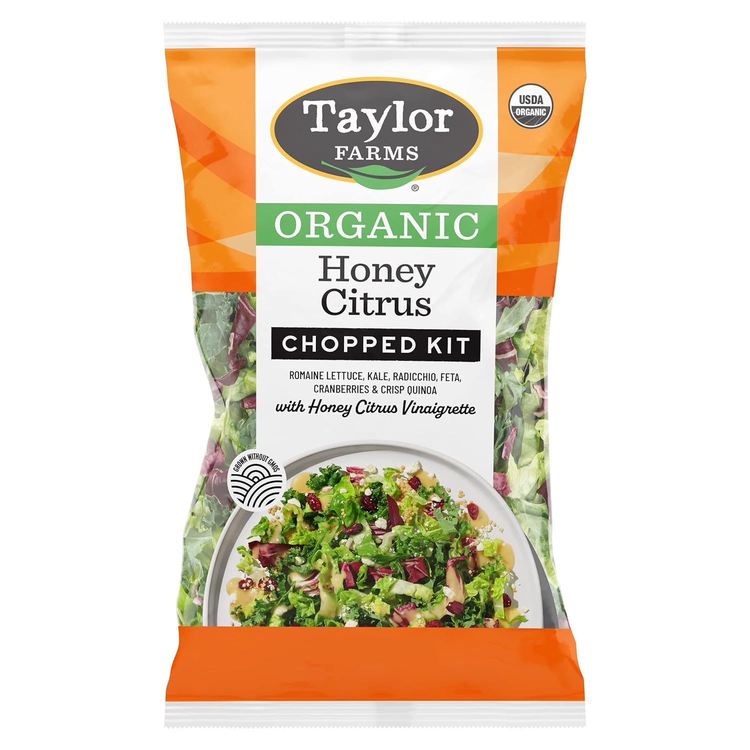 Taylor Farms Organic Honey Citrus Chopped Salad Kit with Quinoa, Cranberries & Feta - 8.8oz Ready-to-Eat