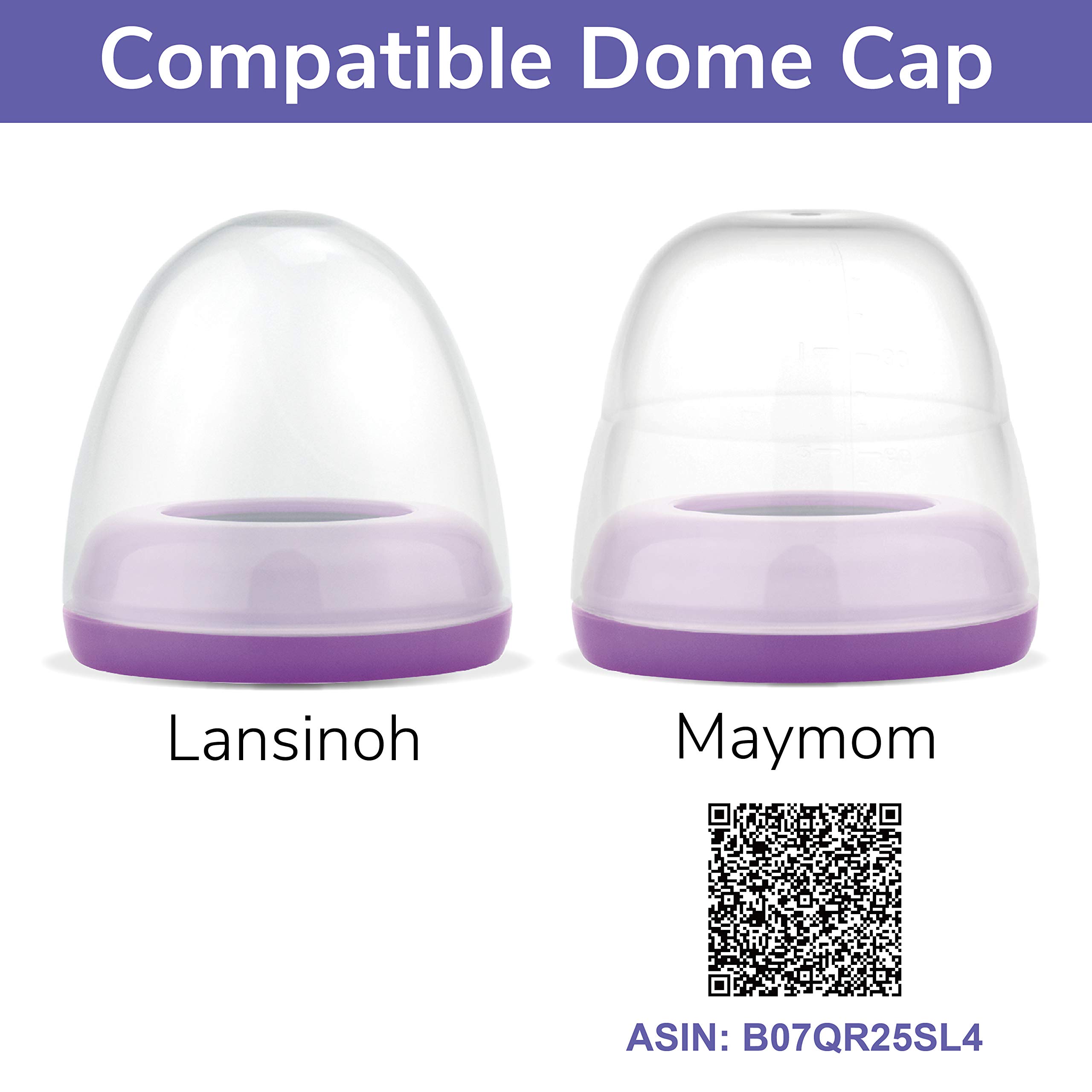 Maymom Tappi per Biberon Compatibili con Biberon per Allattamento Lansinoh Momma, Compatibili con Tiralatte Lansinoh Signature Pro, Smartpump e Manuale (6 pezzi)