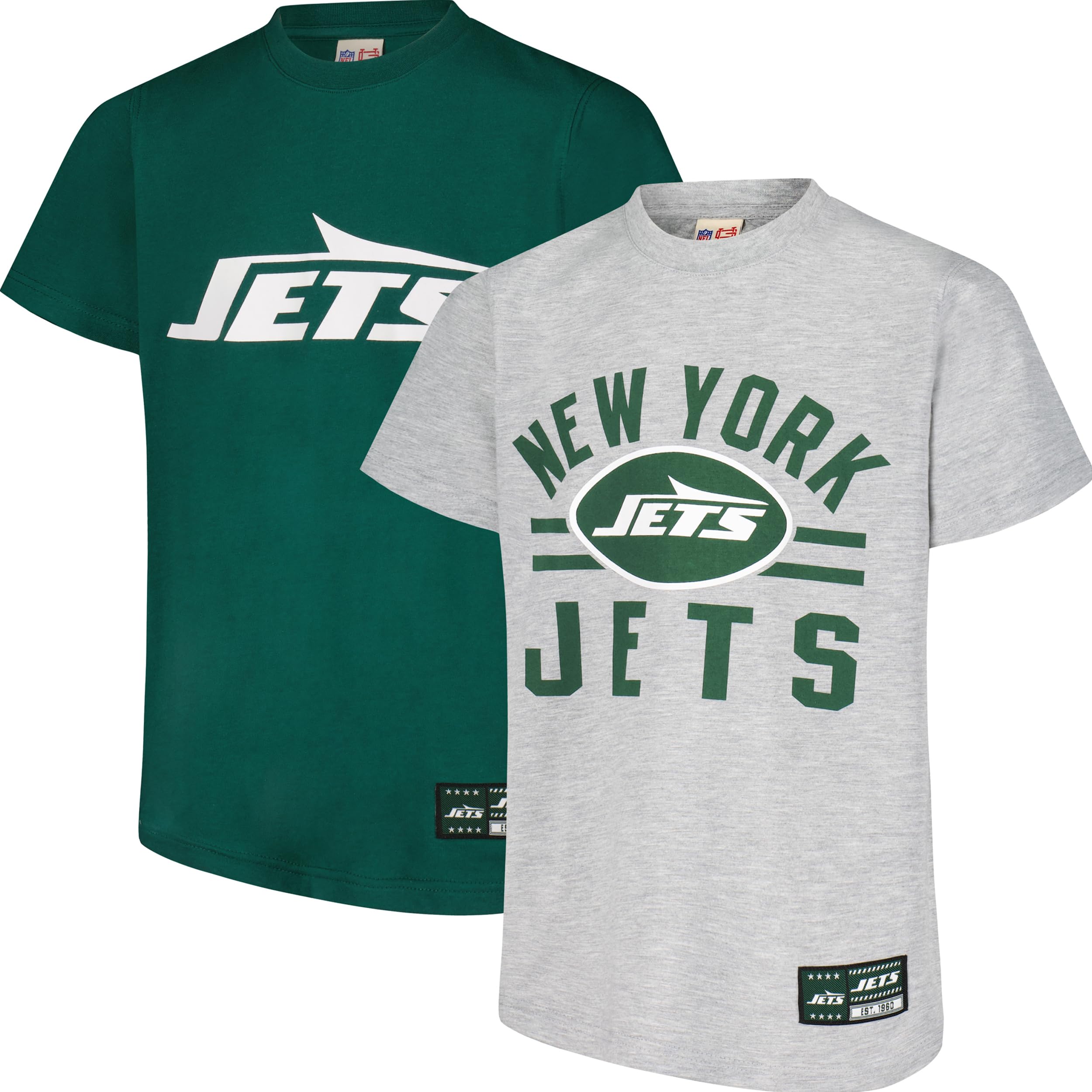 Camisetas NFL para niños pack de 2 prendas oficiales Ultra Game de tejido suave 8