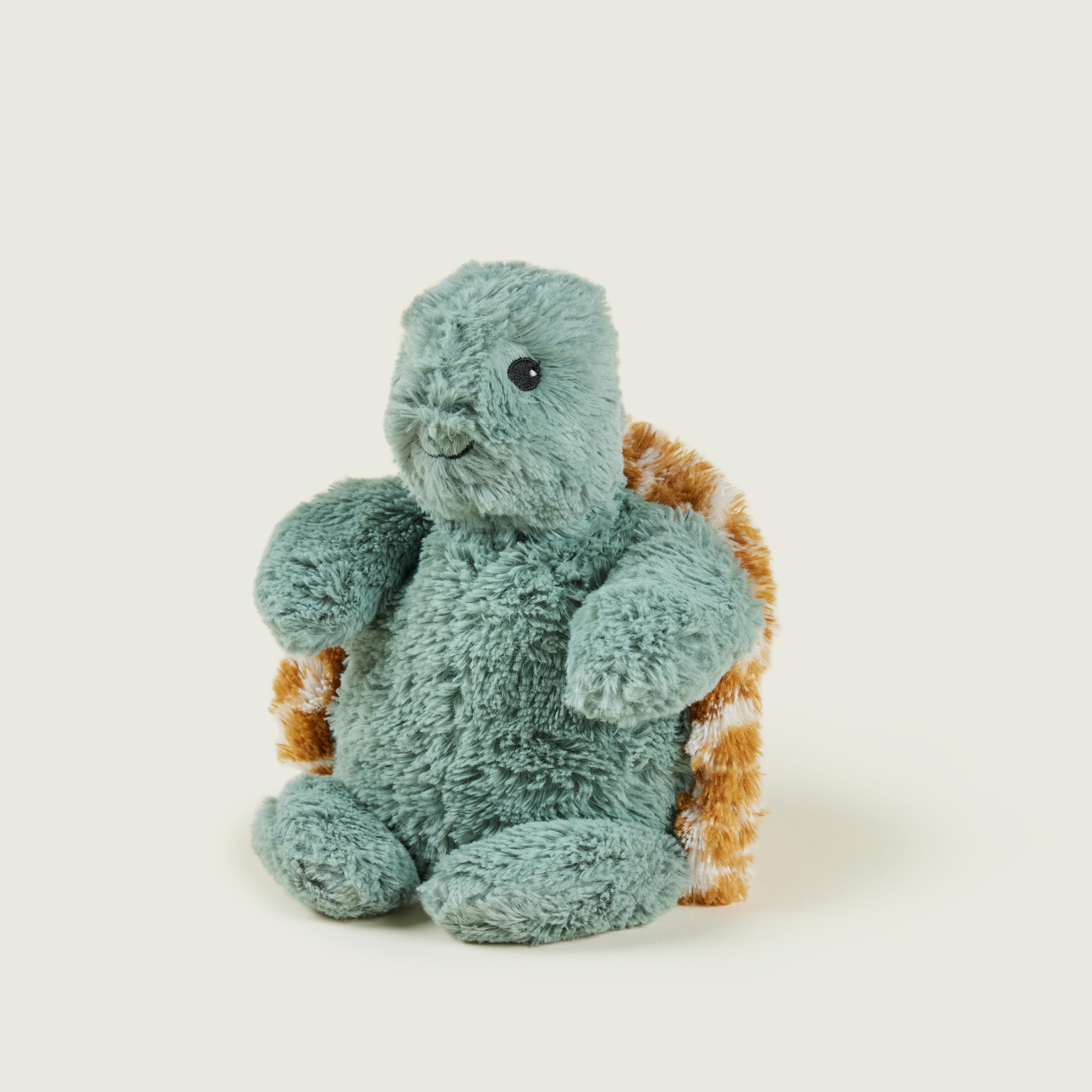 Warmies Peluche Bébé Tortue Micro-ondable Peluche Lourde avec Parfum de Lavande Française, Sac de Blé Chaud ou Froid pour Relaxation Fraîche et Soulagement Chaud