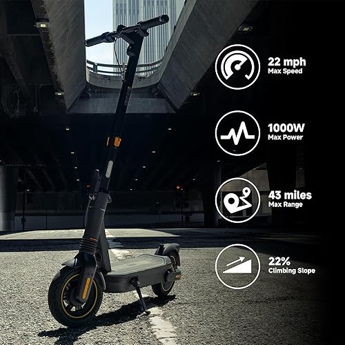 Miniatura 5 de Scooter eléctrico Segway Ninebot Serie MAX para adultos, 22-28 MPH, hasta 50 millas de alcance, suspensión doble, certificado UL-2272 2271 (G2G3)