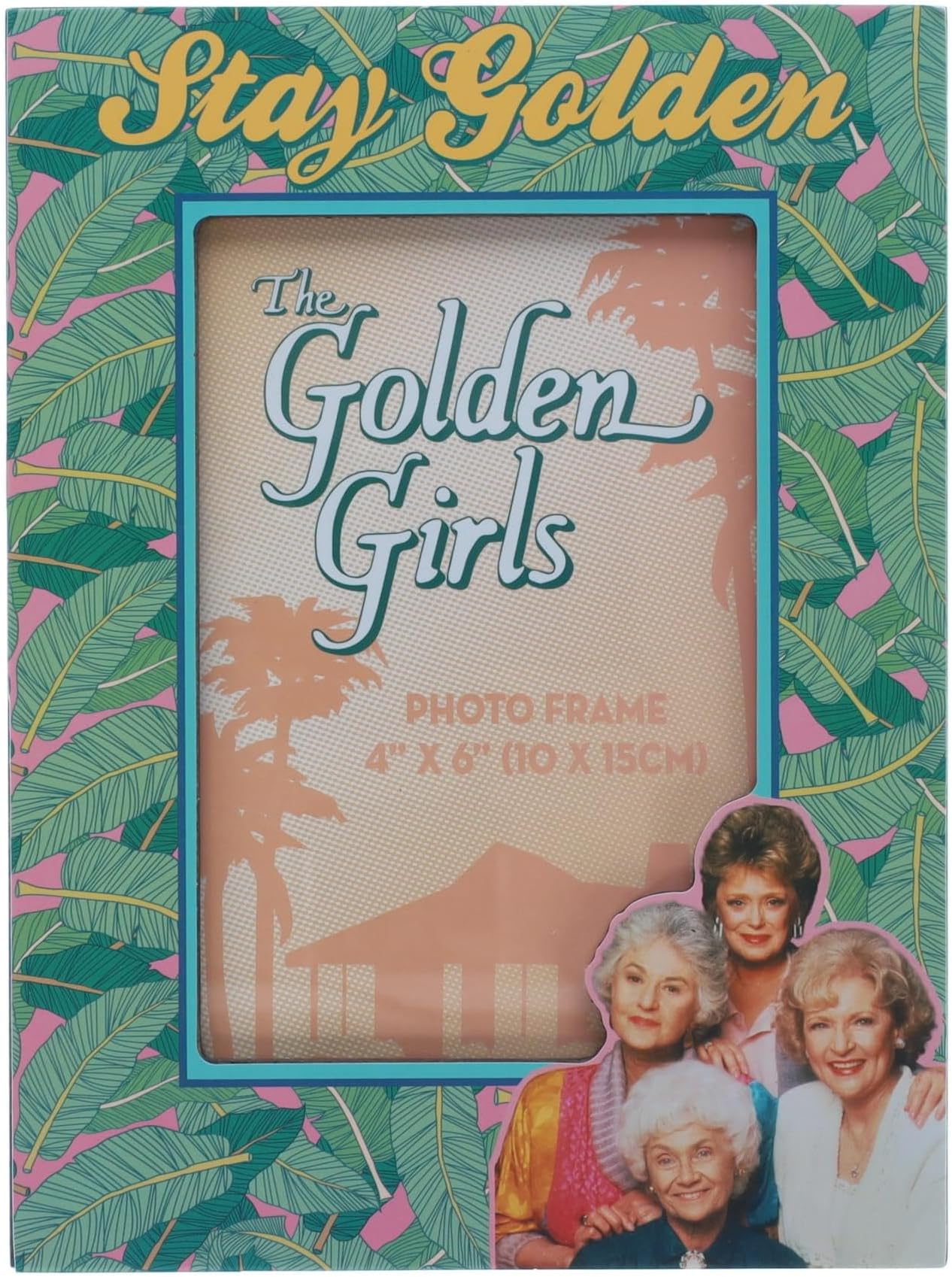 Golden Girls Stay Golden Die Cut Photo Frame, 4 x 6 Inches