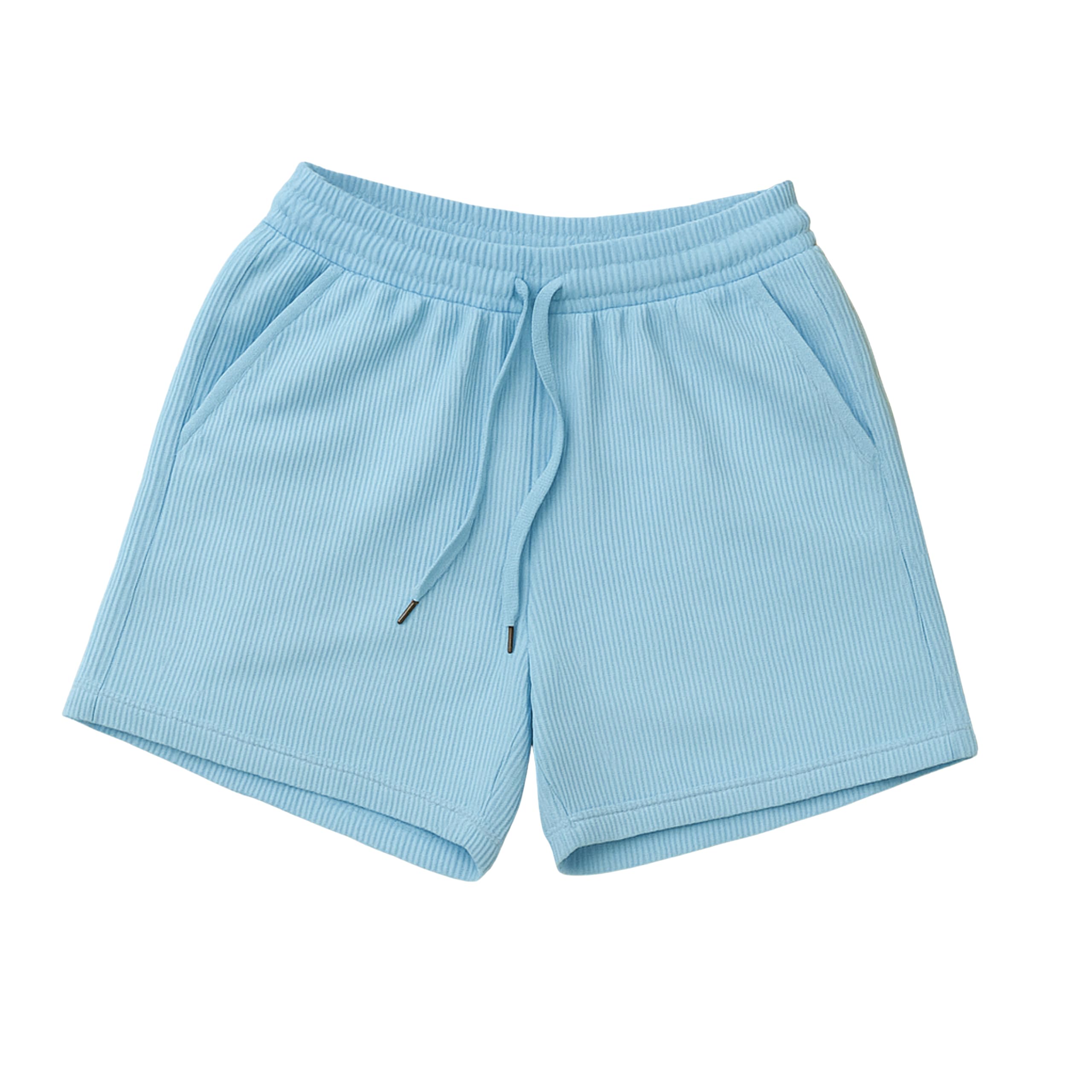 SIDDHIVINAYAK Women Ribbed Cotton Blend Shorts for Women | Elastic Waist Drawstring Casual Summer Shorts | Comfortable Lounge Gym Running Shorts with Pockets-picture-12