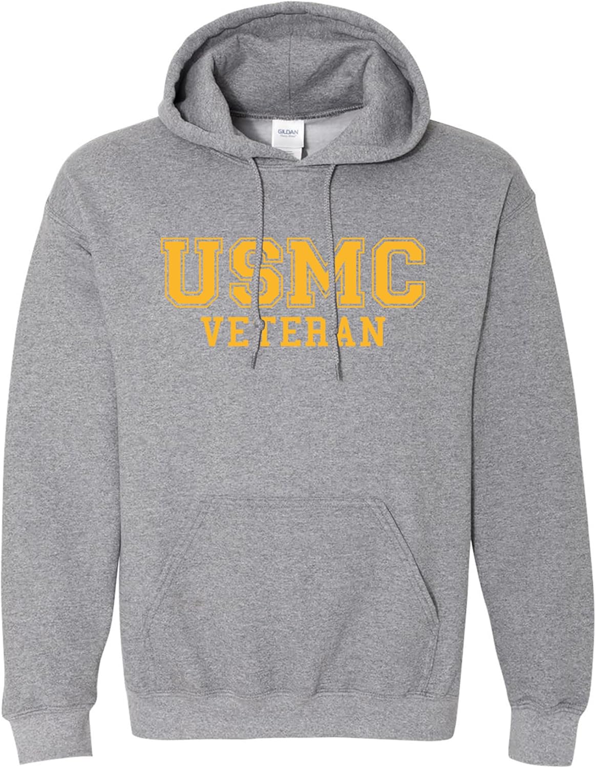 zerogravitee USMC Veteran GOLD logo Hooded Sweatshirt