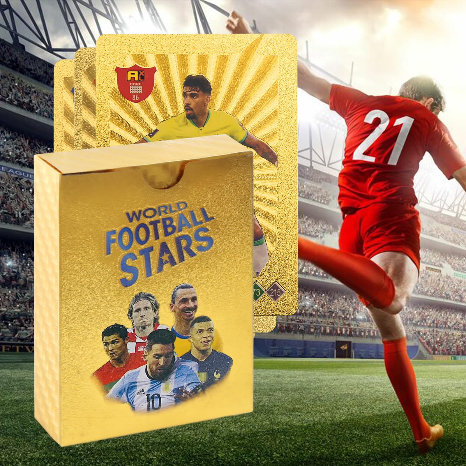55 kártyakészlet World Football Stars GOLD, The Home Shop - eMAG.hu