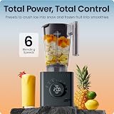 Chefman Liquidificador Obliterador para Smoothies, 1380 W, Motor para picar gelo, nozes e frutas congeladas com lâmina de aço inoxidável, função de mistura automática — imagem 2