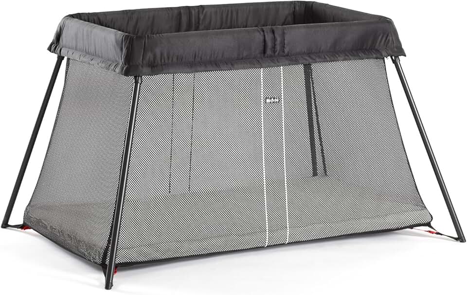 BabyBjörn Travel Crib Light - Black (040280US), One Size