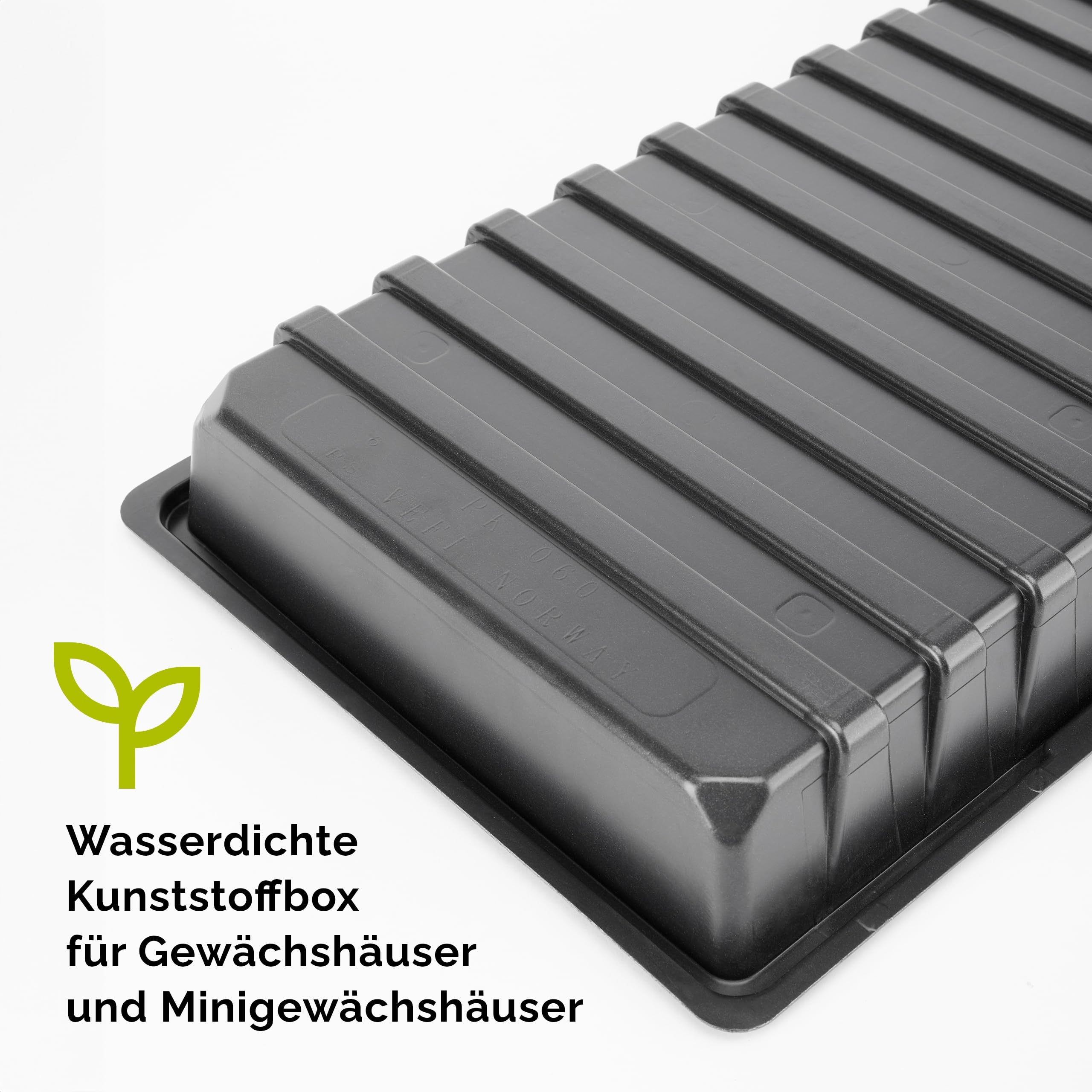 Garronda Anzucht Schale Pflanzschale Gewächshaus Anzuchtplatte Anzuchtschale Keimschale, Ideal für Pflanzen, Anzuchten, Garten GD-0065 (60x30 cm; Schwarz; 4 Stück)