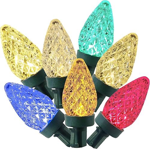 e 50 luces LED multicolor a blanco cálido C7 luces - 8 funciones