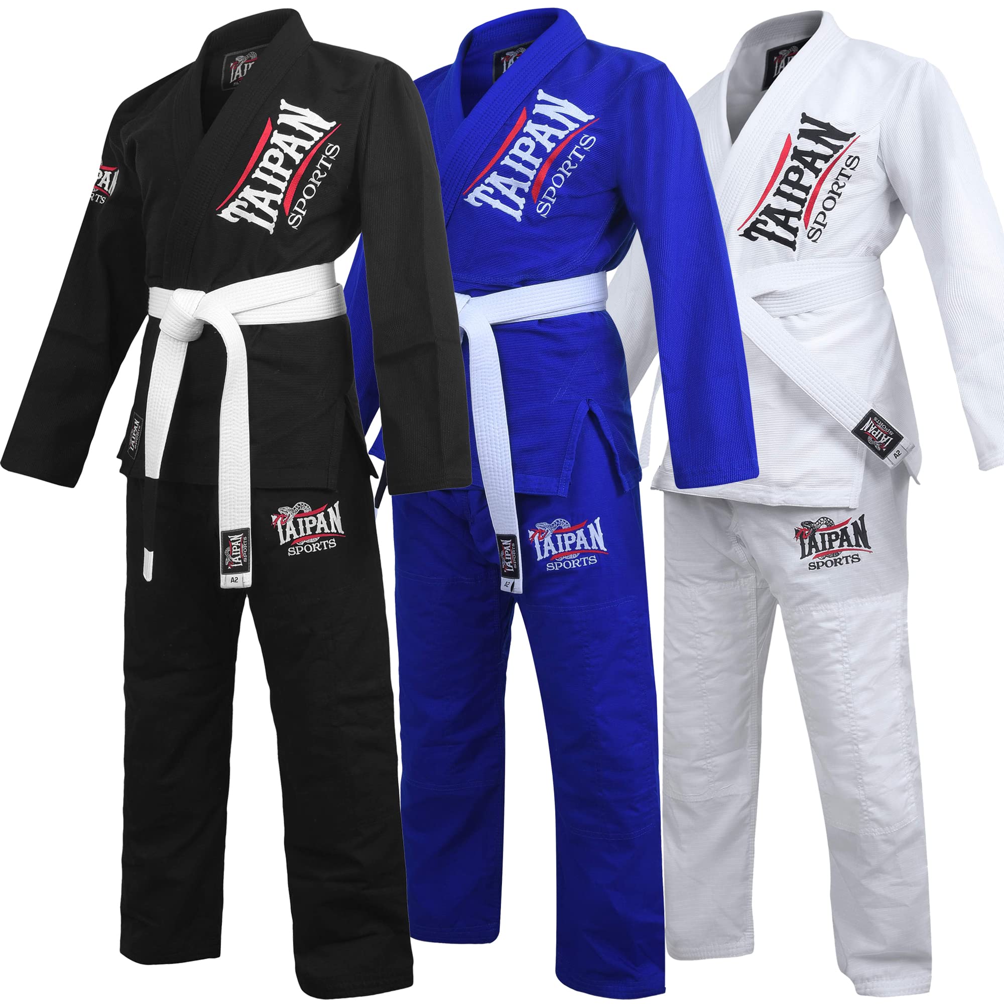 Buy Taipan Brazilian Jiu Jitsu Gi for Men Preshrunk Grappling Uniform GIS Ultra Lightweight
