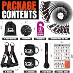 Heavy Resistance Bands for Working Out, 360LBS Exercise Bands with Handles, Workout Bands for Men, Weight Fitness Bands Set for Muscle Training, Strength, Slim, Yoga, Home Gym Equipment