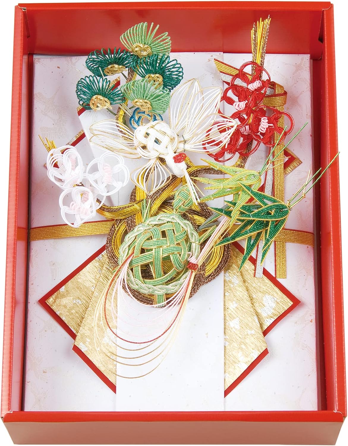 Festive Bag, 28×20.3cm, White × Gold