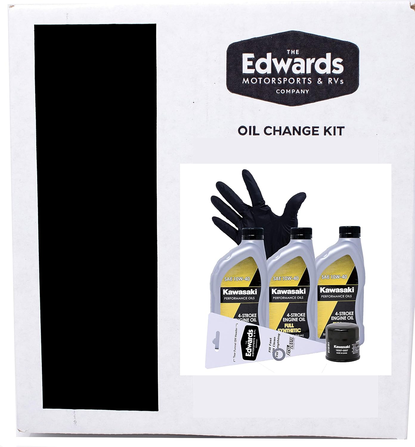 Edwards Oil Change Kit fits 2006-2013 Kawasaki Brute Force 650 ATV (Full Synthetic)