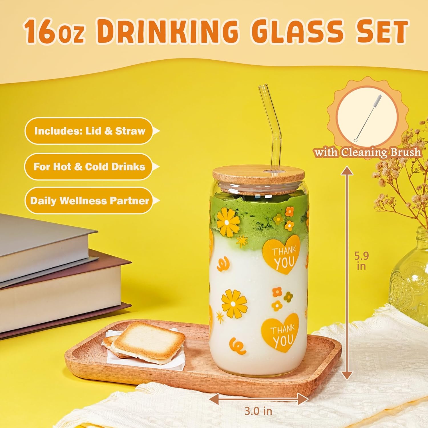 Thank You Gifts for Women, 8PCS Teacher Appreciation Gifts, Birthday, Valentines Day Gift for Women Her Friendship Coworkers Nurse Mom, Sunshine Cheer Up Gift for Her - Image 3