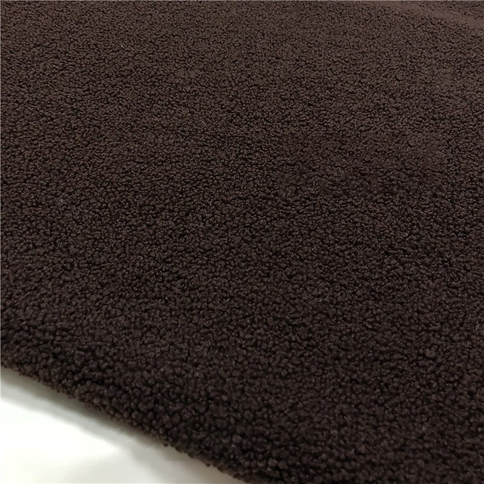Marrón Tela de Felpa Tejido de Terciopelo Teddy Resistente al Desgaste Polar Tela de Lana Material Artesanal de imitación de Lana de Cordero(Size:1.6m*5m)