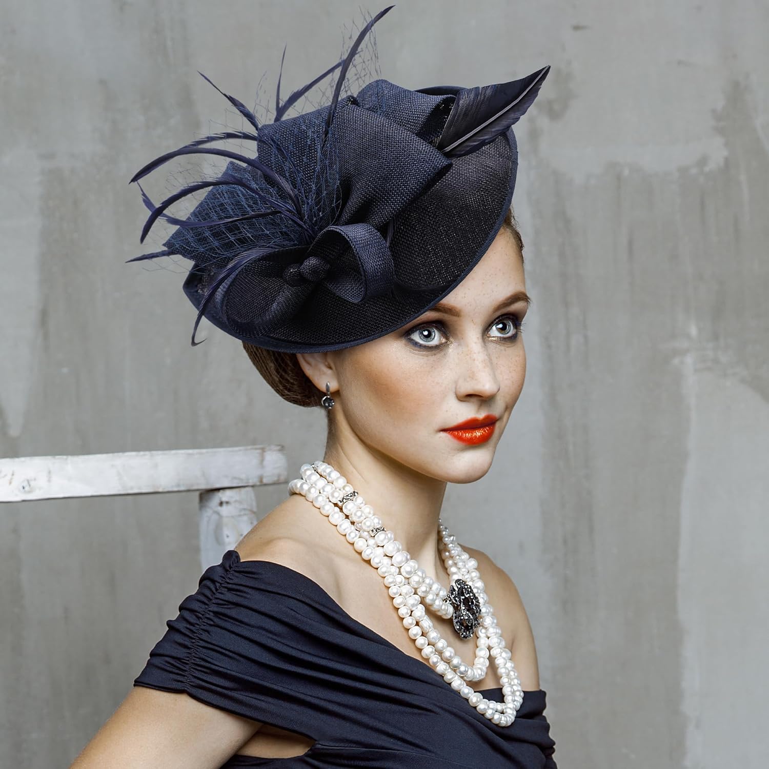 Kentucky Fascinators Hats for Women - Vintage Tea Party Outfit Headband Church Derby Hat for Women (9.64x7.87inch) - Image 3