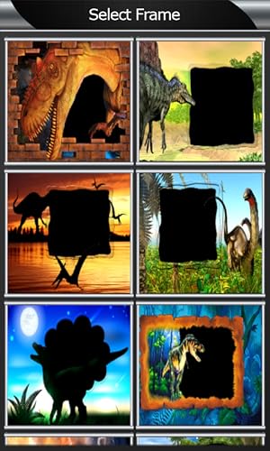 Quadros da foto do dinossauro