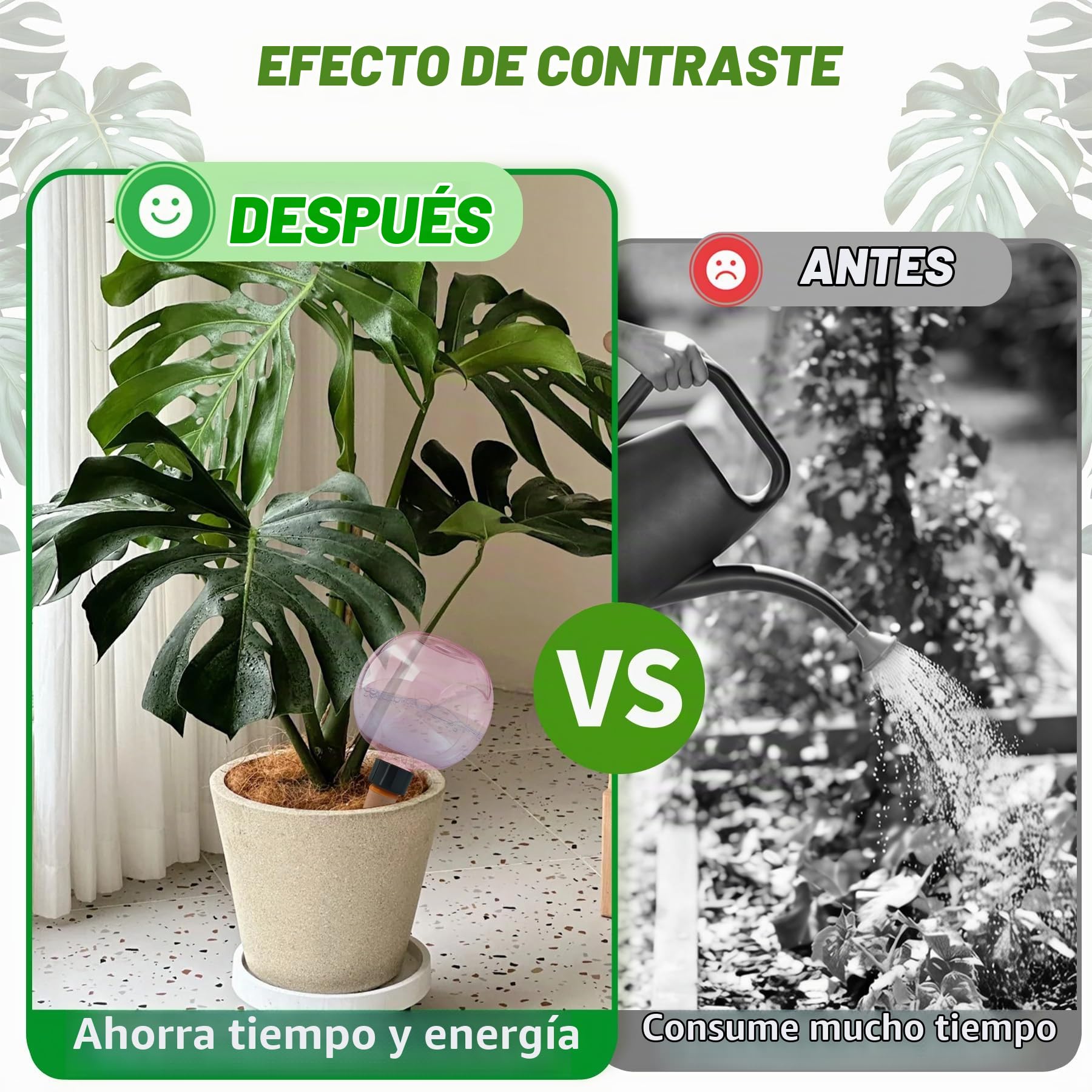 4 Bolas de riego,500 ml,Bolas de riego automáticas para Plantas(Rosa) | infiltración gradual,cebollas transparentes,bolas de agua para plantas,riego de habitaciones,balcón y plantas de jardín