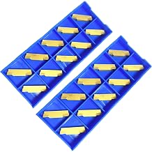 20 Pcs MGMN200-G Carbide Turning Internal Inserts, Blade for MGEHR/MGIVR Grooving Cut-Off Tool Holder