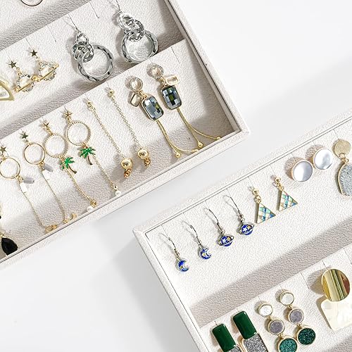 Miniatura 7 de Lolalet Organizador de aretes bandeja para cajones organizador de aretes bandeja apilable para cajones bandejas organizadoras de aretes caja de